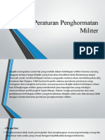 Peraturan Penghormatan Militer