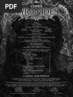 ACHAT] 40k,Codex Assassins, soeursdebataille et tyranide v2