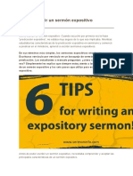 Cómo Escribir Un Sermón Expositivo