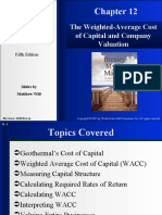 Fundamentals of Corporate Finance: The Weighted-Average Cost of Capital and Company Valuation