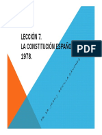 Leccion 7. La Constitucion Española de 1978.