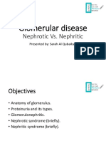 Glomerular Disease: Nephrotic vs. Nephritic