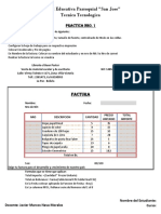 Practicas de Excel Practica 1 Factura