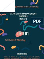 MBA 231 Marketing Management