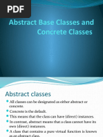 Abstract Base Classes and Concrete Classes