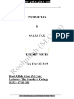 Business Taxation Notes b.com Part 2 Income Tax Sales Tax (1)