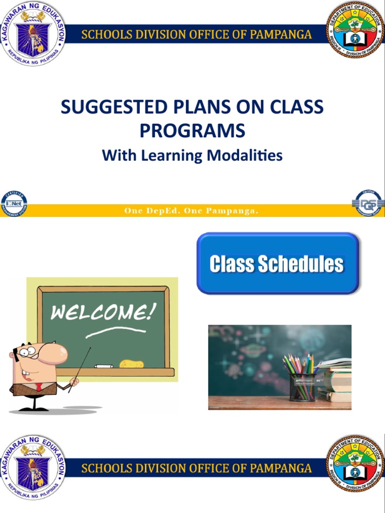 Revised Plans On Class Programs Pptx Final Pptx For Regional Task