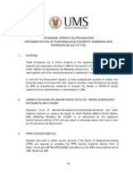 UMS SOPs for Postgraduate Research During MCO