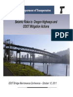 Seismic Risks To Oregon Highways and ODOT Mitigation Actions