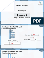 Tuesday 20 April: Lesson 1 Lesson 1