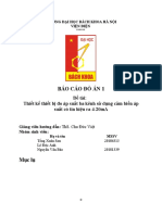 Báo Cáo Đồ Án 1: Đề tài: Thiết kế thiết bị đo áp suất ba kênh sử dụng cảm biến áp suất có tín hiệu ra 4-20mA