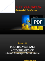 (Kaedah-Kaedah Penilaian) : Methods of Valuation