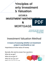 Lecture 8 Investment Math N Mortgage