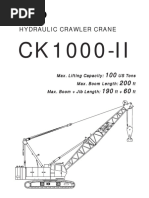CK1000-II: Hydraulic Crawler Crane