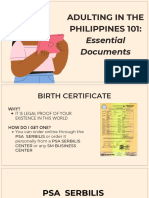 Adulting in The Philippines 101:: Essential Documents