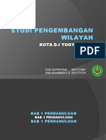 Studi Pengembangan Wilayah: Kota D.I Yogyakarta