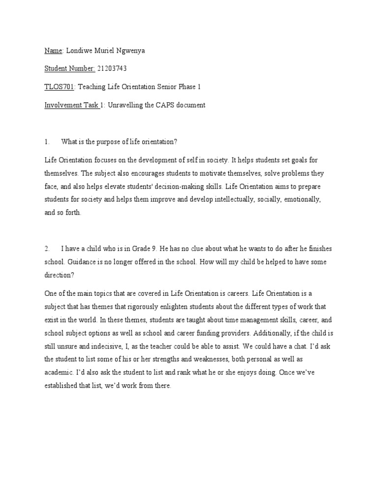 Unravelling The CAPS Document 1 | PDF | Educational Assessment | Teachers
