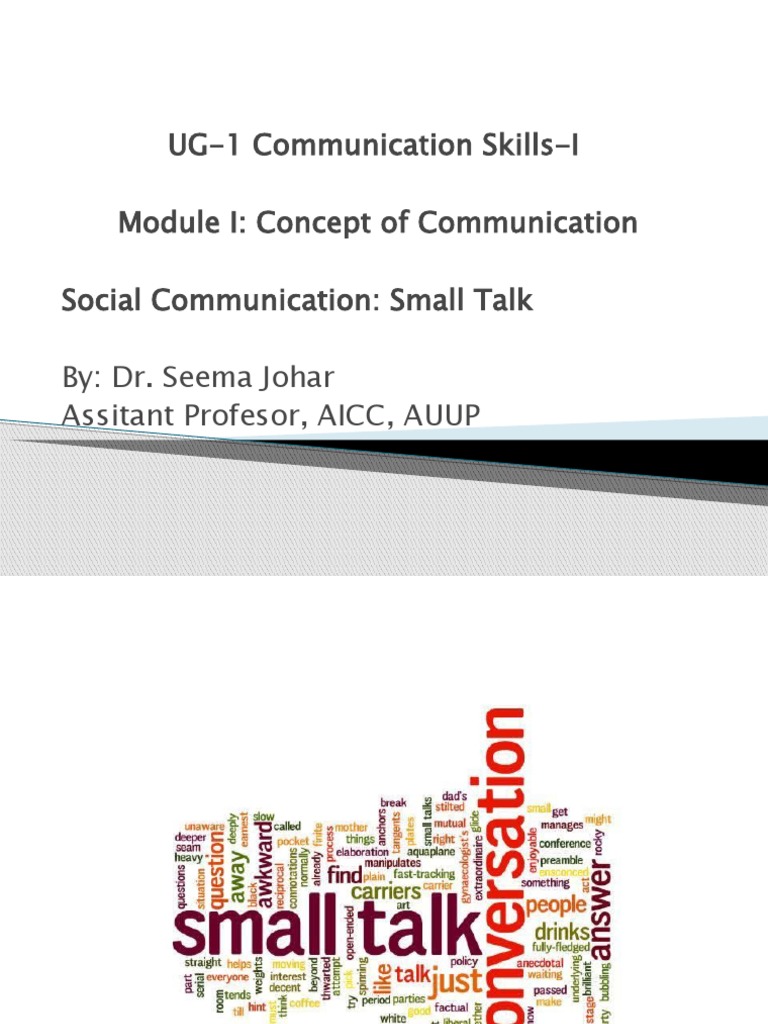 Importance of Small Talk Skills | PDF
