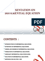Presentation On Differential Equation