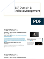 Domain 1 - Security and Risk Management