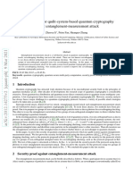 Security Proof For Qudit-System-Based Quantum Cryptography Against Entanglement-Measurement Attack