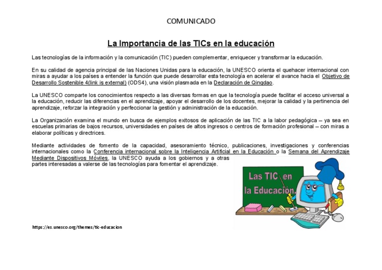 La Importancia de Las TICs en La Educación | PDF | Crecimiento personal ...
