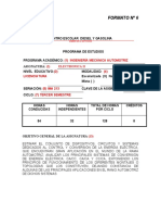 Plan de Estudios Electronica II