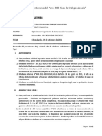 Carta 016 - Opinión Sobre Liquidacion de Compensación Vacacional