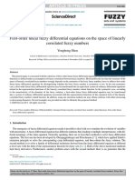 First-Order Linear Fuzzy Differential Equations On The Space of Linearly Correlated Fuzzy Numbers