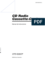 CD Radio Cassette-Corder: CFD-S35CP