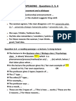 TOEFL SPEAKING Questions 2, 3, 4: To / University Change /university Policy / University Rule To