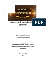 Propuesta de Negociación Del Proyecto