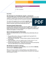 Key Points Who Will Supply Your Raw Materials, Supplier, or Equipment?