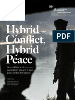 Hybrid Conflict Hybrid Peace: How Militias and Paramilitary Groups Shape Post-Conflict Transitions