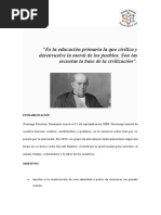 Proyecto 11 de Septiembre Sarmiento Segundo Ciclo