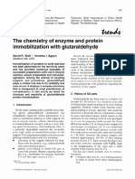 The Chemistry of Enzyme and Protein Immobilization With Glutaraldehyde