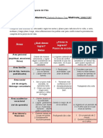 Matriz para Diseñar El Proyecto de Vida