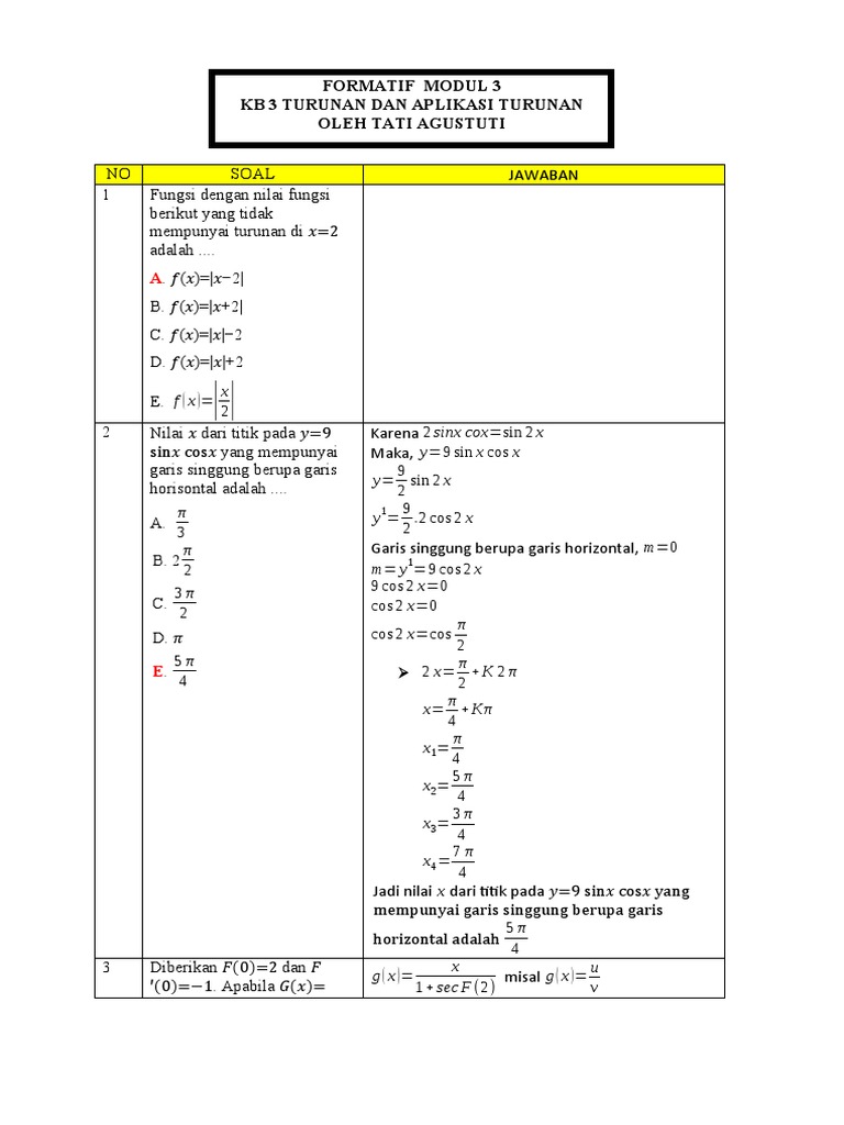 Formatif Modul 3 KB 3 Fix | PDF
