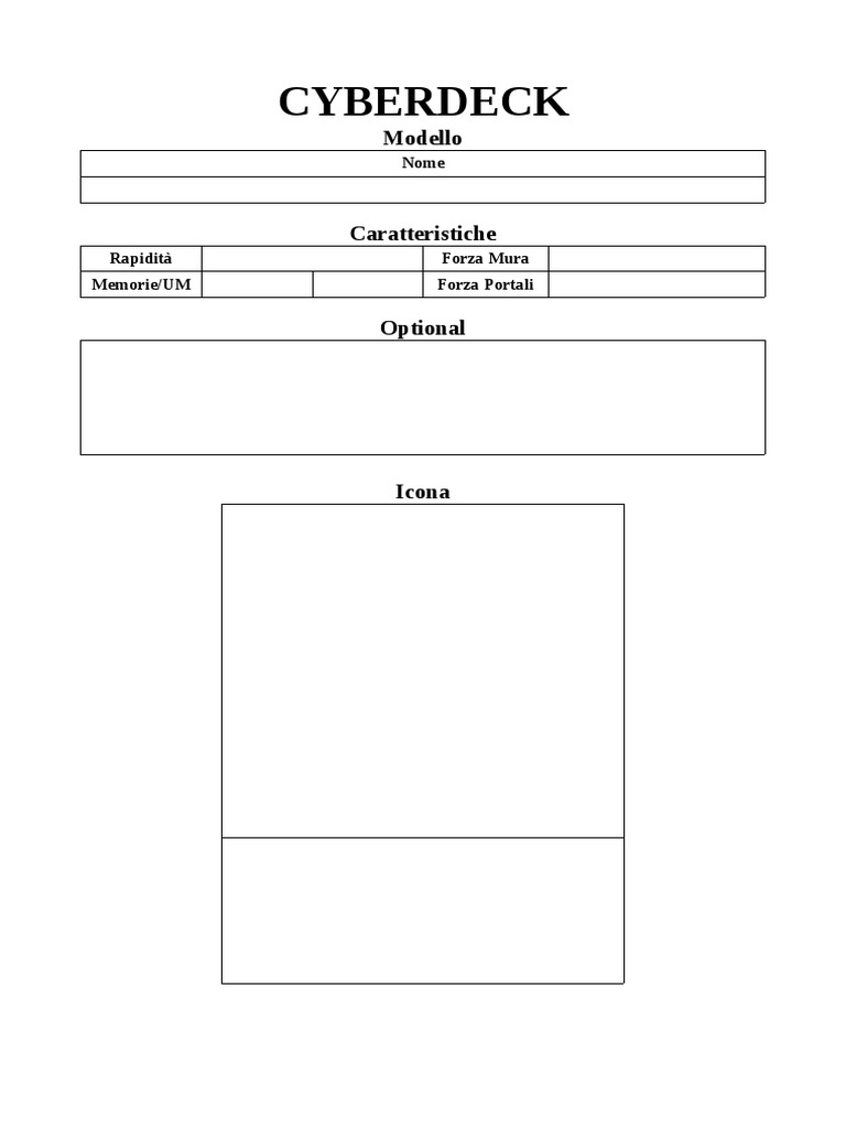 Cyberdeck Vuoto | PDF