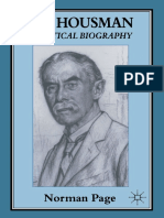 Norman Page (Auth.) - A. E. Housman - A Critical Biography-Palgrave Macmillan UK (1996)