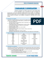 Variables y Constantes en Visual