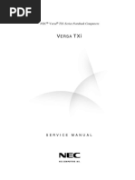 Nec Versa Txi Series Notebook Computers: Service Manual