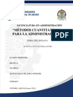 Admon IV A, Ensayo Investigacion de Operaciones, Unidad 1, Eldi Guadalupe Avila Peniche