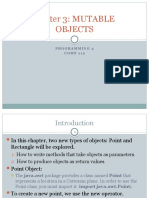 Chapter 3: MUTABLE Objects: Programming 2 COMP 112
