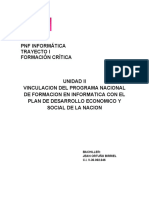 Unidad Ii Vinculacion Del Pnfi Con El Plan de Desarrollo Ecoomico y Social de La Nacion