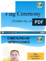 Flag Ceremony: October 05, 2020