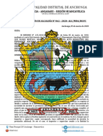 Resolucion de Alcaldia #062 Adicional Pistas y Veredas