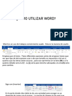 Como Utilizar Word