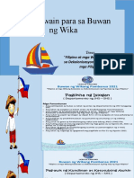 Mga Gawain para Sa Buwan NG Wika JHS