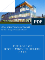 The Role of Regulation in Health Care
